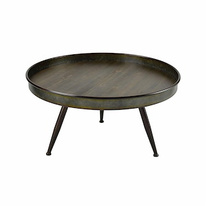 Chamberlin - Round Coffee Table In Modern Style-18 Inches Tall and 35.5 Inches Wide
