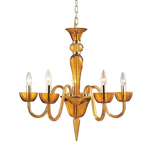 Vidriana - 5 Light Chandelier-24 Inches Tall and 24 Inches Wide - 1303331