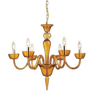 Vidriana - 6 Light Chandelier-24 Inches Tall and 28 Inches Wide