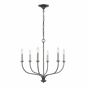 Madeline - 6 Light Chandelier In Traditional Style-32.5 Inches Tall and 25.75 Inches Wide - 1118264