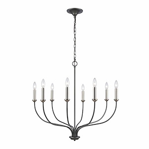 Madeline - 8 Light Chandelier In Traditional Style-37 Inches Tall and 32.5 Inches Wide