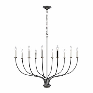 Madeline - 10 Light Chandelier In Traditional Style-48.5 Inches Tall and 45 Inches Wide - 1118263