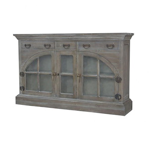 Farmhouse - Traditional Style w/ Country/Cottage inspirations - Mahogany 3-Door 3-Drawer - 40 Inches tall 65 Inches wide - 873467