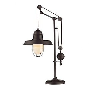 Farmhouse - Transitional Style w/ ModernFarmhouse inspirations - Metal 1 Light Table Lamp - 32 Inches tall 12 Inches wide
