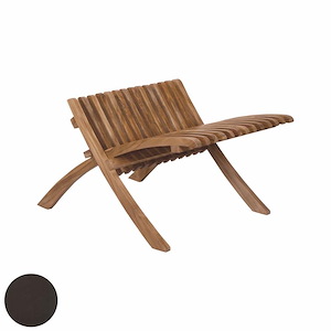 Seating - Outdoor Folding Footrest In Coastal Style-19 Inches Tall and 24 Inches Wide