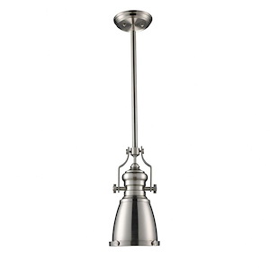 Chadwick - 1 Light Mini Pendant in Transitional Style with Urban/Industrial and Country/Cottage inspirations - 14 Inches tall and 8 inches wide