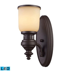 Chadwick - 1 Light Wall Sconce in Transitional Style with Urban/Industrial and Modern Farmhouse inspirations - 13 Inches tall and 5 inches wide