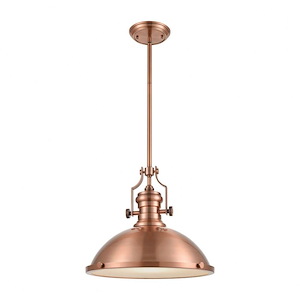 Chadwick - 1 Light Pendant in Transitional Style with Urban/Industrial and Modern Farmhouse inspirations - 14 Inches tall and 17 inches wide - 749719