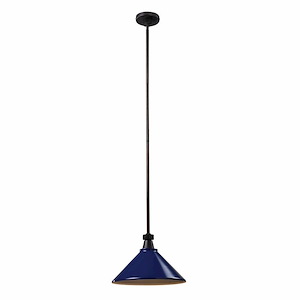 Boulton - 1 Light Pendant-9 Inches Tall and 14 Inches Wide
