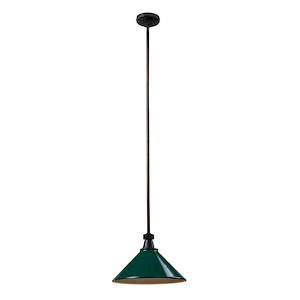 Boulton - 1 Light Pendant-9 Inches Tall and 14 Inches Wide - 1303446