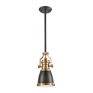 Chadwick - 1 Light Mini Pendant in Transitional Style with Urban/Industrial and Country/Cottage inspirations - 14 Inches tall and 8 inches wide - 1208952
