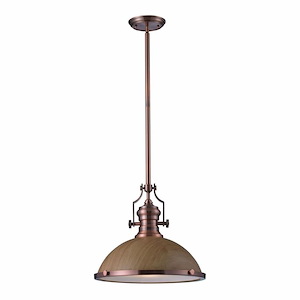 Chadwick - 1 Light Pendant-14 Inches Tall and 17 Inches Wide - 1303363