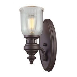 Chadwick - 1 Light Wall Sconce in Transitional Style with Urban/Industrial and Modern Farmhouse inspirations - 13 Inches tall and 5 inches wide - 749888