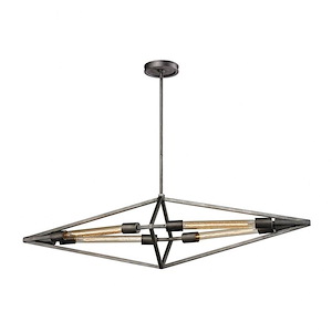 Laboratory - 4 Light Chandelier in Modern/Contemporary Style with Urban and Modern Farmhouse inspirations - 11 Inches tall and 11 inches wide - 459667