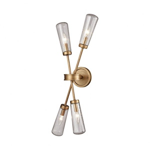 Xenia - 4 Light Wall Sconce in Modern/Contemporary Style with Mid-Century and Retro inspirations - 31 Inches tall and 11 inches wide - 705292