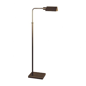 Pharmacy - Traditional Style w/ Luxe/Glam inspirations - Metal 1 Light Floor Lamp - 42 Inches tall 11 Inches wide