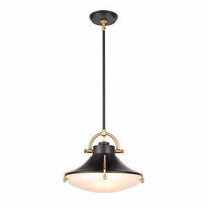 Urbanite - 1 Light Pendant In Industrial Style-10.5 Inches Tall and 13 Inches Wide
