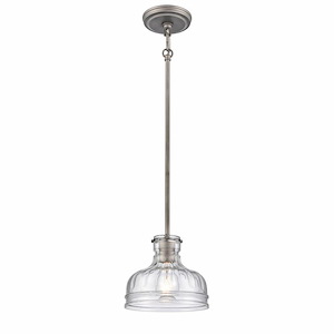 Orinoco - 1 Light Mini Pendant In Traditional Style-7 Inches Tall and 8 Inches Wide