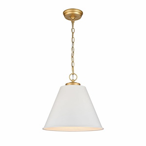 Vellus - 1 Light Pendant In Modern Style-13 Inches Tall and 14 Inches Wide - 1118380