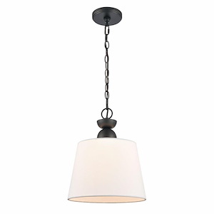 Kistler - 1 Light Pendant In French Country Style-14.5 Inches Tall and 12 Inches Wide