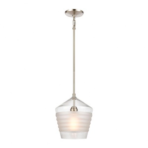 Konis - 1 Light Mini Pendant In Modern Style-12 Inches Tall and 10 Inches Wide