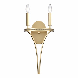 Noura - 2 Light Wall Sconce In Traditional Style-20 Inches Tall and 10 Inches Wide