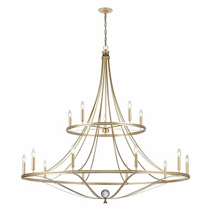 Noura - 15 Light Chandelier In Traditional Style-59 Inches Tall and 60 Inches Wide - 1284629
