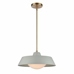 Gilman - 1 Light Pendant In Modern Style-14 Inches Tall and 16 Inches Wide