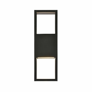 Reflection Point - 12W 1 LED Outdoor Wall Sconce In Modern Style-15 Inches Tall and 5 Inches Wide