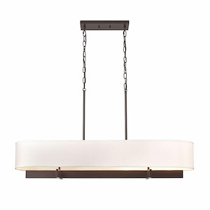 Murtha - 4 Light Linear Chandelier In Art Deco Style-8.5 Inches Tall and 42 Inches Wide - 1118283