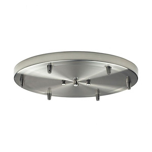 Illuminare Accessory - Round Pan For 6 Lights in Transitional Style with Eclectic and Retro inspirations - 2 Inches tall and 14 inches wide - 1209020