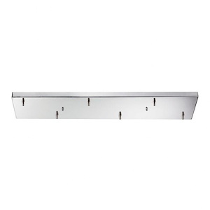 Illuminare Accessory - Rectangular Pan For 6 Lights in Transitional Style with Eclectic and Retro inspirations - 1 Inches tall and 9 inches wide - 1208960