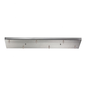 Illuminare Accessory - Rectangular Pan For 6 Lights in Transitional Style with Eclectic and Retro inspirations - 1 Inches tall and 9 inches wide - 1208880