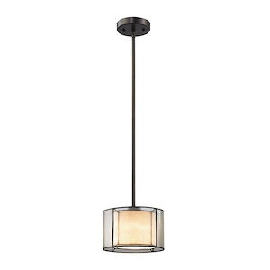 Mirage - 1 Light Pendant in Transitional Style with Mission and Retro inspirations - 6 Inches tall and 8 inches wide - 522113