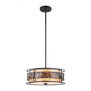 Tremont - 3 Light Chandelier in Transitional Style with Mission and Southwestern inspirations - 6 Inches tall and 18 inches wide