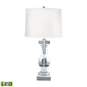 Crystal - Traditional Style w/ Luxe/Glam inspirations - Crystal 9.5W 1 LED Table Lamp - 28 Inches tall 15 Inches wide