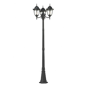 Central Square - Three Light Outdoor Post Mount