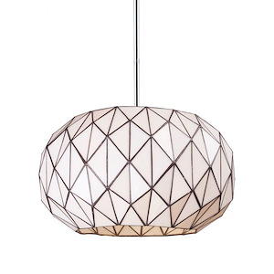 Tetra - 3 Light Chandelier in Modern/Contemporary Style with Mid-Century and Retro inspirations - 10 Inches tall and 16 inches wide - 408745
