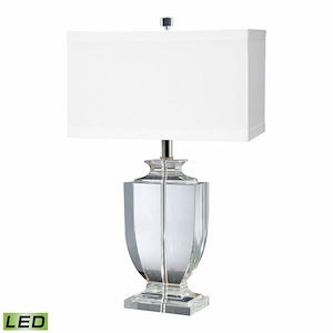 Crystal - 9W 1 LED Table Lamp In Glam Style-27 Inches Tall and 16 Inches Wide