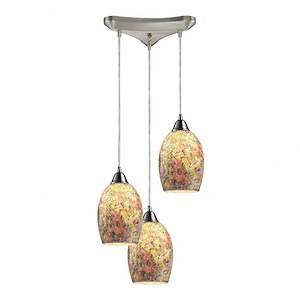 Avalon - 3 Light Pendant in Transitional Style with Luxe/Glam and Boho inspirations - 6 Inches tall and 5 inches wide - 408738