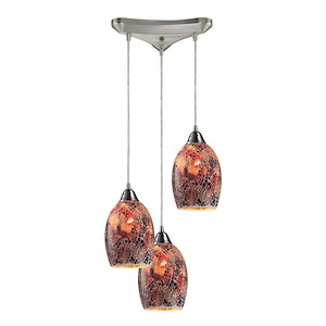 Avalon - 3 Light Linear Pendant in Transitional Style with Luxe/Glam and Boho inspirations - 6 Inches tall and 5 inches wide - 408734