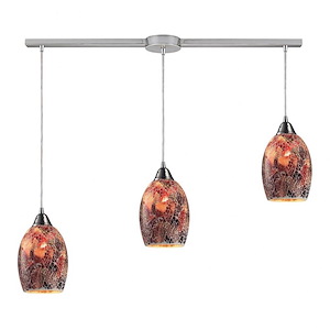 Avalon - 3 Light Linear Pendant in Transitional Style with Luxe/Glam and Boho inspirations - 6 Inches tall and 5 inches wide - 1208881