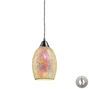 Avalon - 9.5W 1 LED Mini Pendant in Transitional Style with Luxe/Glam and Boho inspirations - 5 Inches tall and 5 inches wide - 1209584