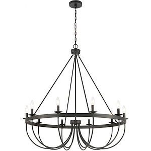 Williamson - 10 Light Chandelier in Traditional Style with Country/Cottage and Southwestern inspirations - 39 Inches tall and 38 inches wide