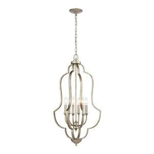 Lanesboro - 6 Light Pendant in Traditional Style with French Country and Country/Cottage inspirations - 34 Inches tall and 18 inches wide - 921432