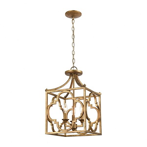 Wembley - 3 Light Chandelier in Traditional Style with Luxe/Glam and Country/Cottage inspirations - 25 Inches tall and 13 inches wide