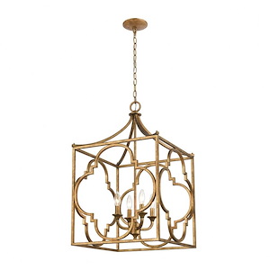 Wembley - 4 Light Chandelier in Traditional Style with Luxe/Glam and Country/Cottage inspirations - 33 Inches tall and 19 inches wide - 921505