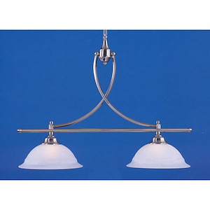 2 Light Chandelier-1 Inches Tall