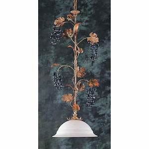 Muscadine - 1 Light Pendant-33 Inches Tall and 13 Inches Wide