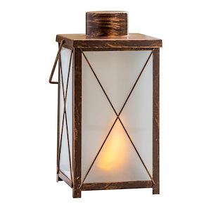 Ember - Flicker Lantern In Traditional Style-10 Inches Tall and 5 Inches Wide